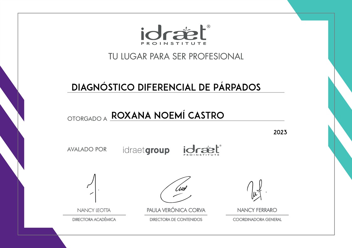 Certificado Párpados