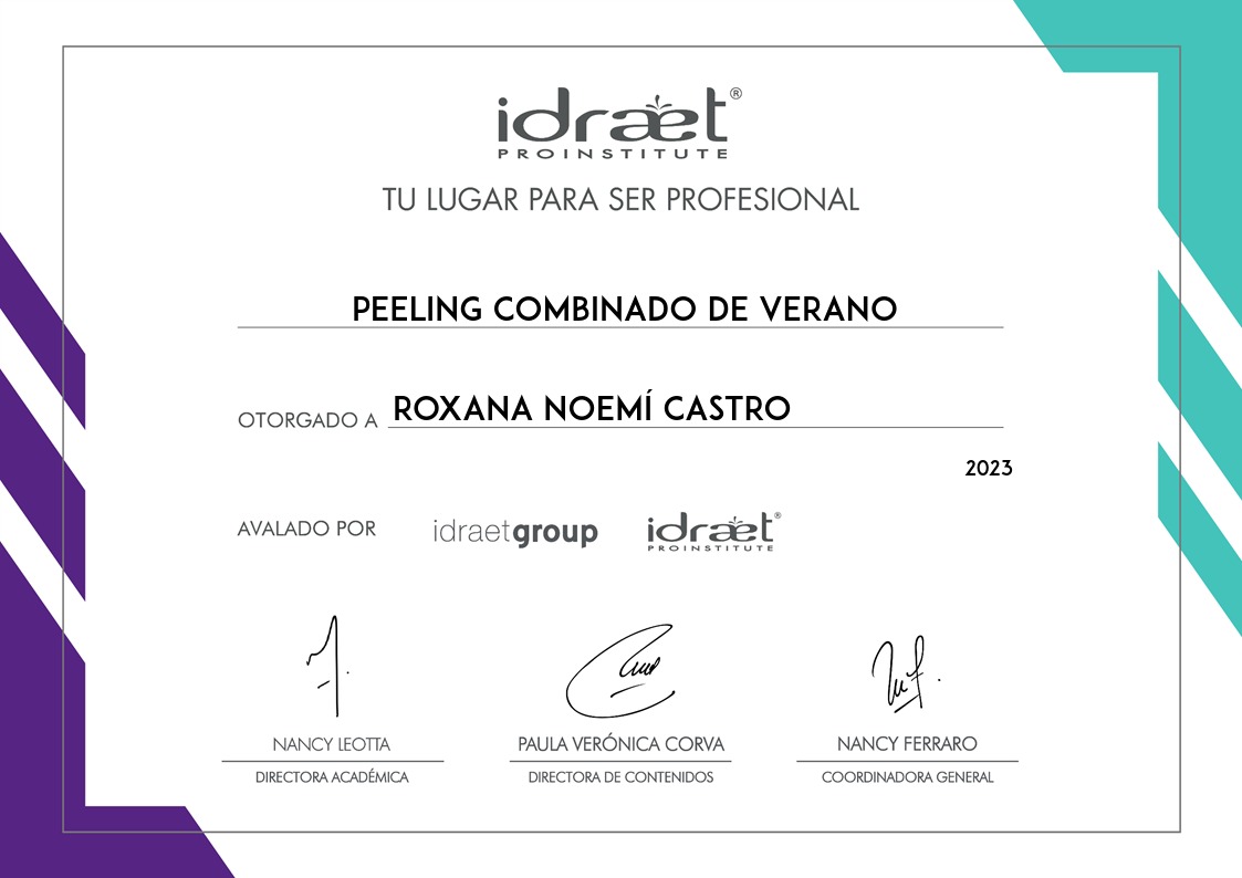 Certificado Peeling